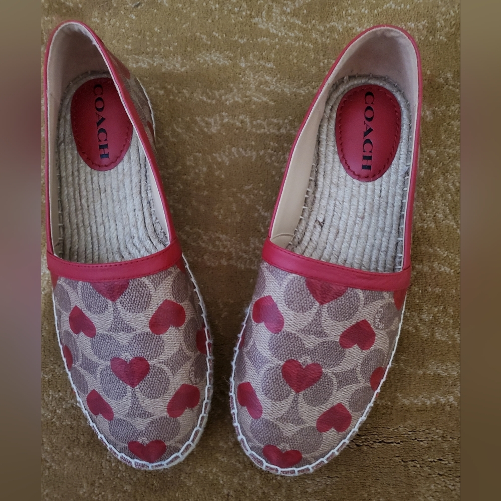 COACH Collins Espadrille Slip on Sz 8